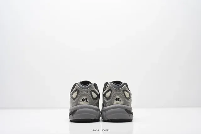 ASICS Negro Gris Malla con Capas Y Sintético Superior Esculpido Densidad Multi Midsole Sneakers Lifestyle 24