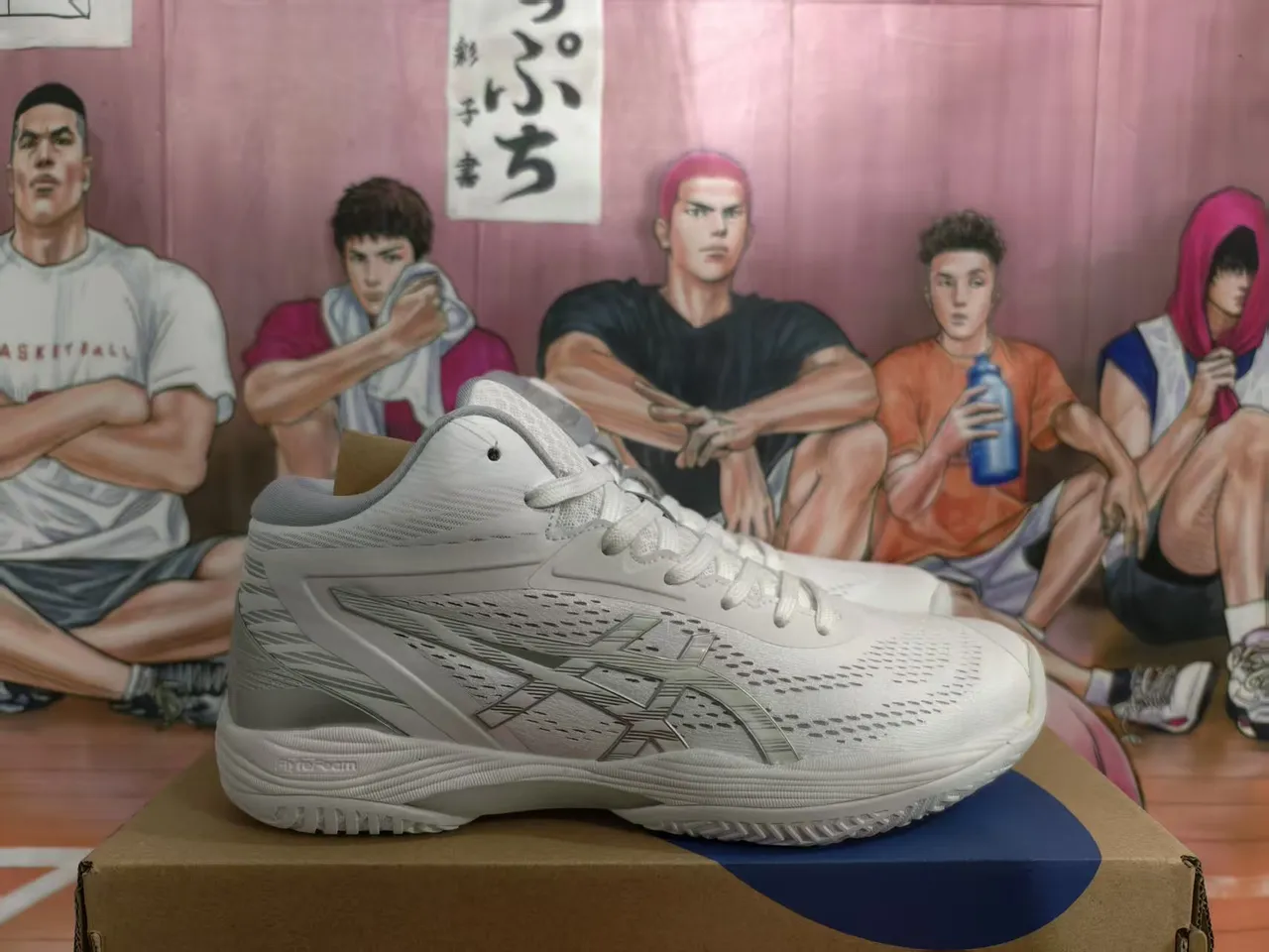 ASICS Gel-Basketball White Silver High-Top Basketball Shoes 3