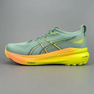 ASICS Gel-Kayano 31 薄荷绿与黄色渐变跑鞋