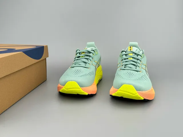 ASICS Gel-Kayano 31 أحذية الجري باللون الأخضر النعناع والأصفر التدريجي 5