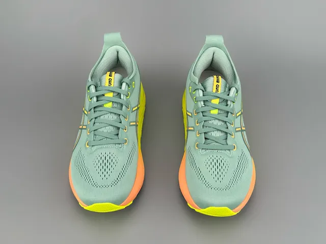 ASICS Gel-Kayano 31 أحذية الجري باللون الأخضر النعناع والأصفر التدريجي 8