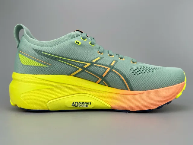 ASICS Gel-Kayano 31 أحذية الجري باللون الأخضر النعناع والأصفر التدريجي 9