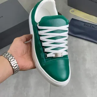 Balenciaga Le City Green Leather Lifestyle Sneakers
