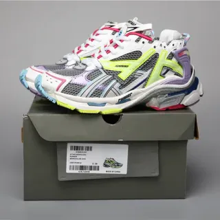 Balenciaga Runner gris violet multicolore baskets épaisses