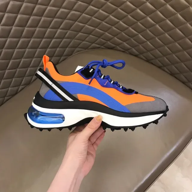 Balenciaga Runner Orange Blue Gray Chunky Sneakers 5