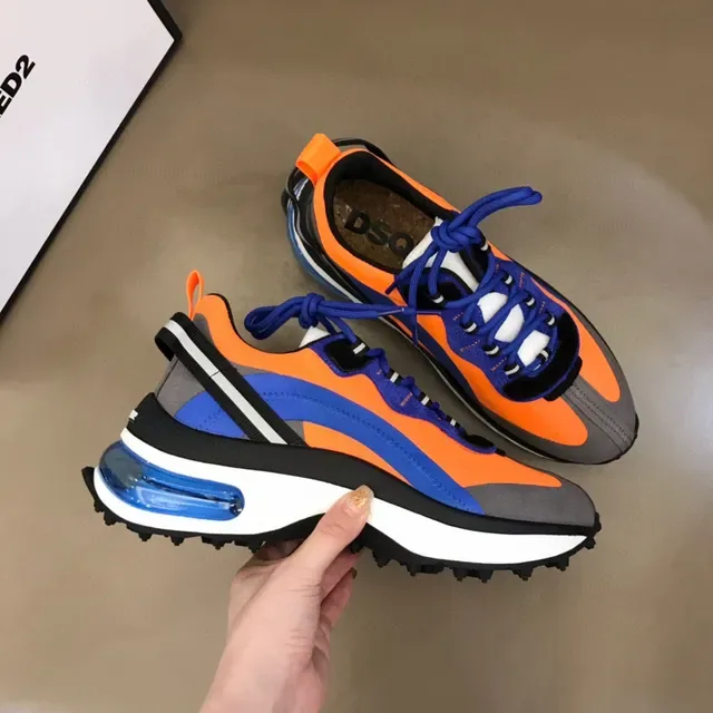 Balenciaga Runner Orange Blue Gray Chunky Sneakers 6