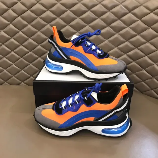 Balenciaga Runner Orange Blue Gray Chunky Sneakers 7