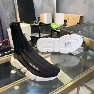 Balenciaga Speed Trainer Black and White Lifestyle Sneakers