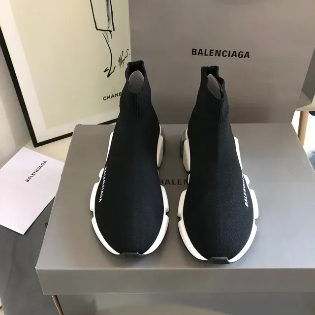 Balenciaga Speed Trainer sneakers lifestyle noir et blanc 3