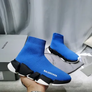 Balenciaga Speed Trainer tênis lifestyle azul preto branco