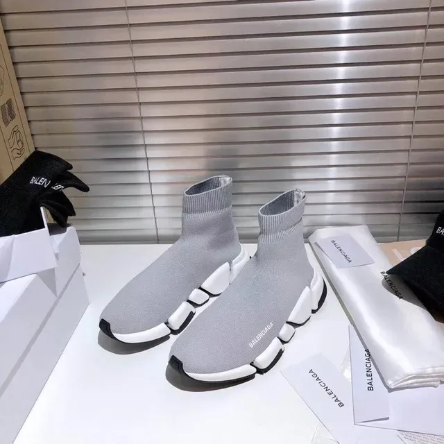 Balenciaga Speed Trainer حذاء رياضي lifestyle رمادي مناسب للجوارب 8
