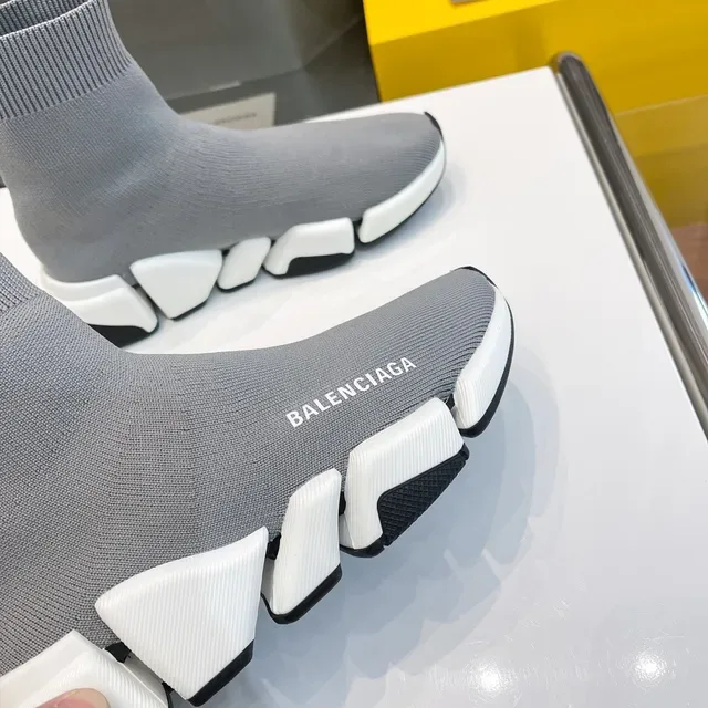 Balenciaga Speed Trainer ধূসর সক-ফिट লাইফস্টাইল স্নিকার 5