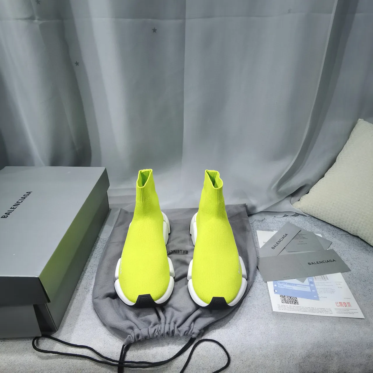 Balenciaga Speed Trainer Neon Lime Lifestyle Sneakers 8