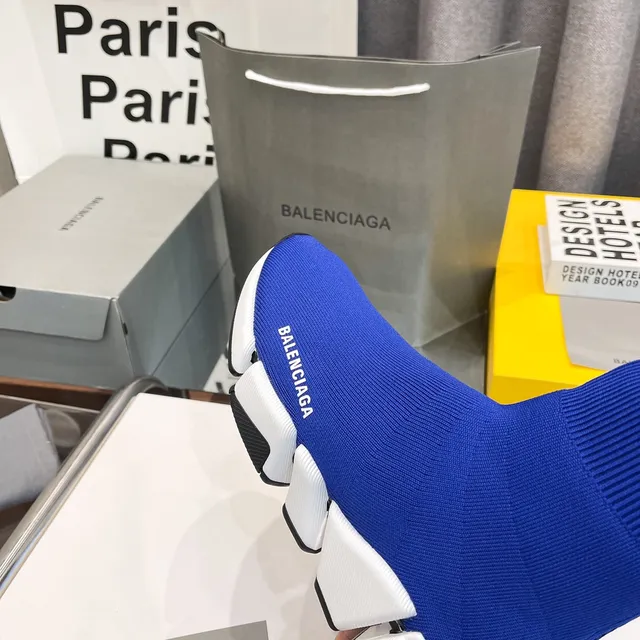 Balenciaga Speed Trainer Royal Blue Sock-Fit لايف ستايل سنيكرز 2