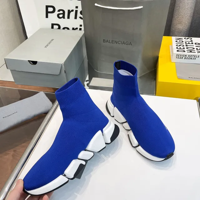 Balenciaga Speed Trainer Royal Blue Sock-Fit لايف ستايل سنيكرز 4