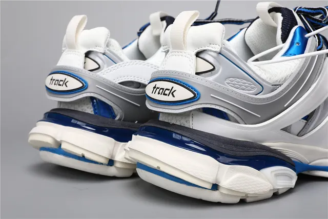 Balenciaga Track Sneaker White Blue Chunky Sneakers 2