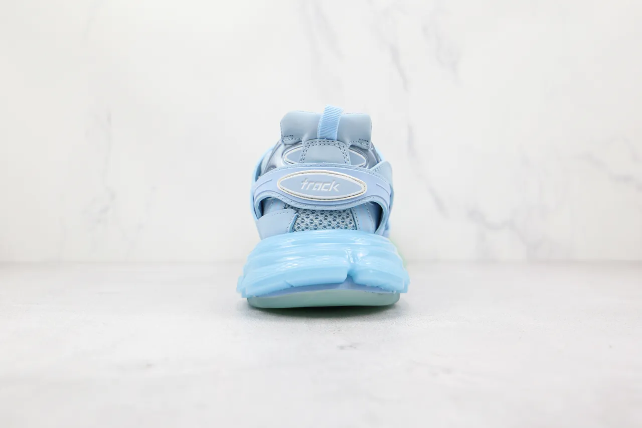 Balenciaga Track Trainer Light Blue and Mint Green Chunky Sneakers 2