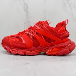 Balenciaga Track Trainer एकरंगी लाल मोटी स्नीकर