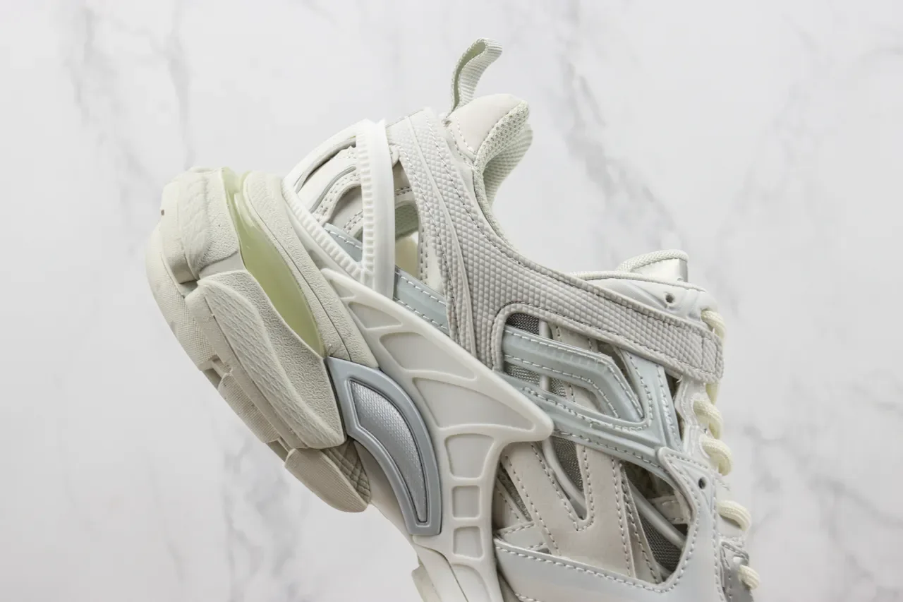 بالنسياغا Track Trainer أوف وايت حذاء رياضي سميك 5