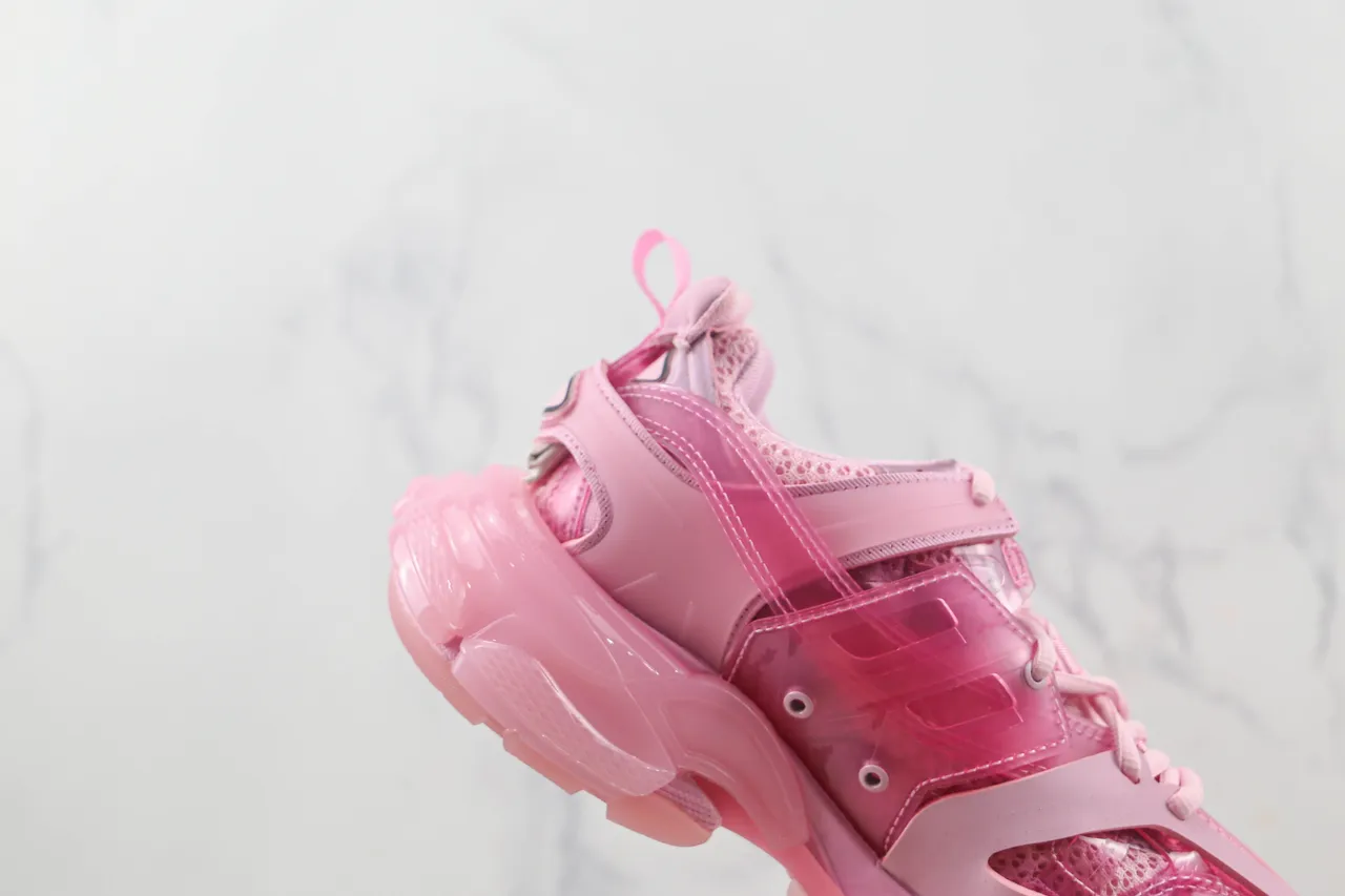Balenciaga Track Trainer Pink Transparent Chunky Sneakers 5