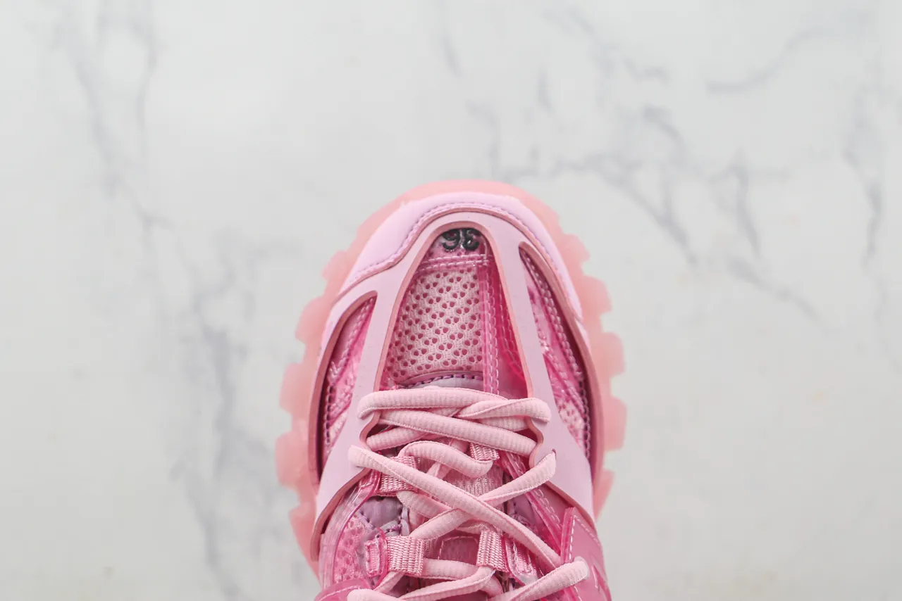 Balenciaga Track Trainer Pink Transparent Chunky Sneakers 6