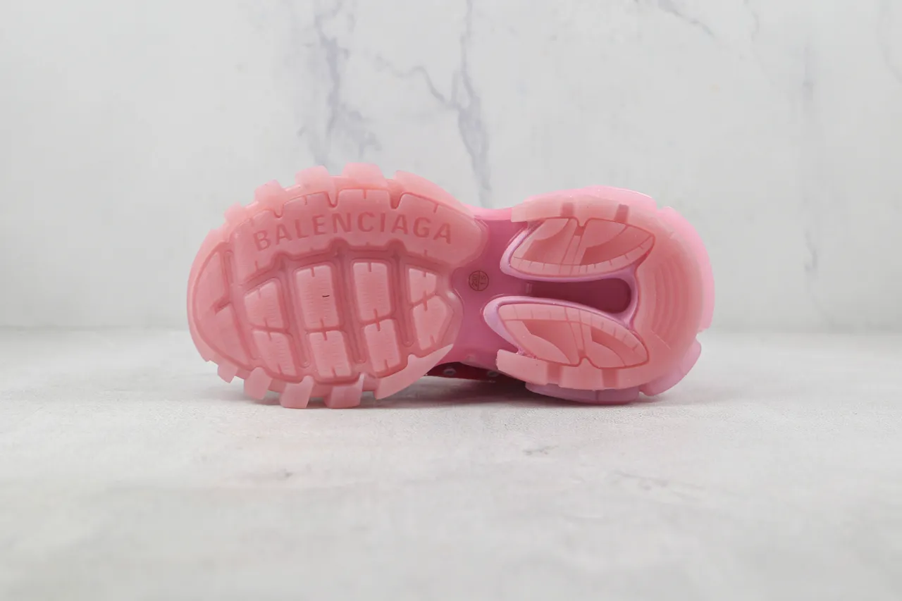 Balenciaga Track Trainer Pink Transparent Chunky Sneakers 8