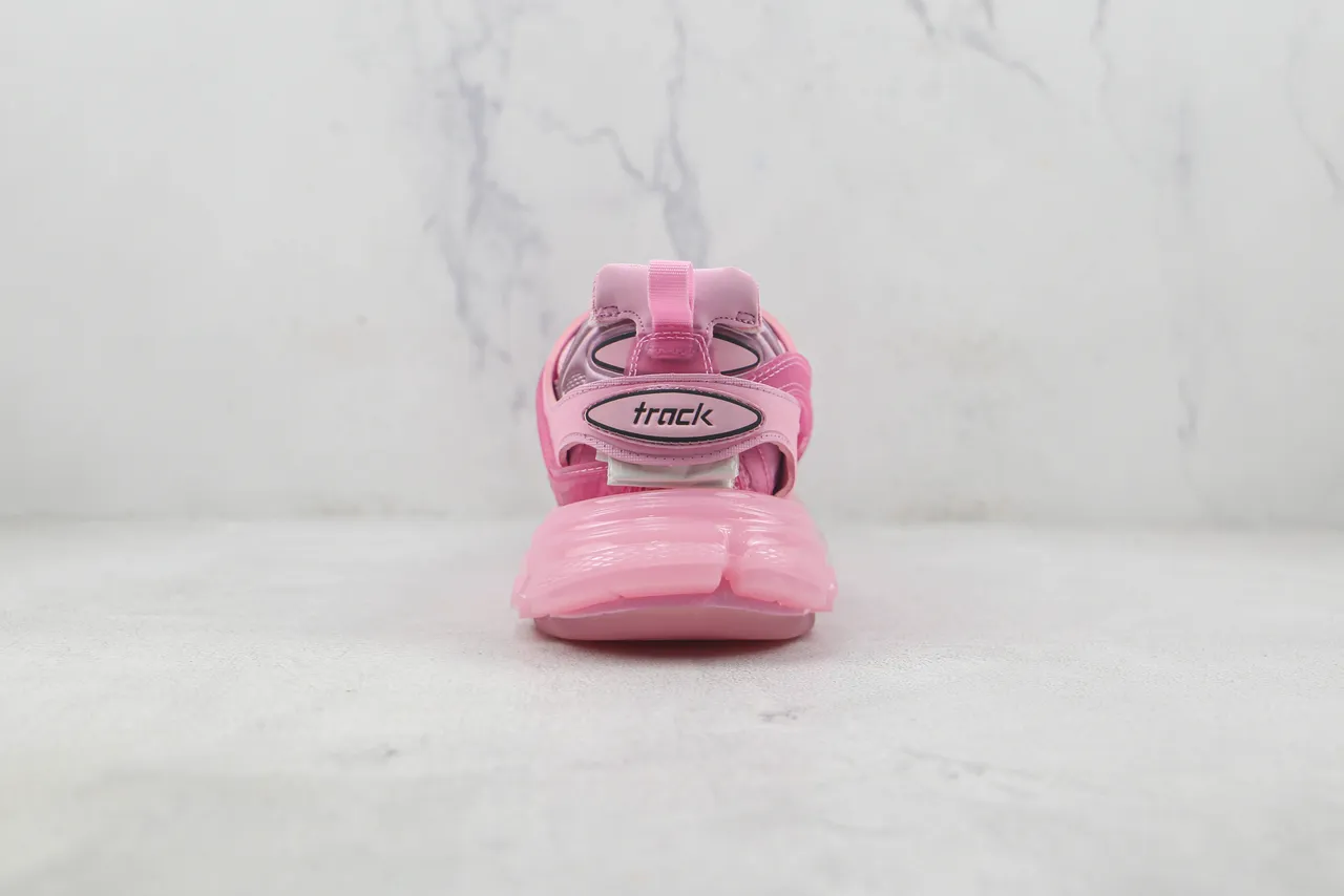 Balenciaga Track Trainer Pink Transparent Chunky Sneakers 9