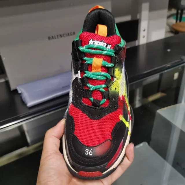 Balenciaga Triple S أحذية رياضية سميكة متعددة الألوان 5