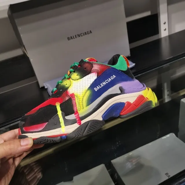 Balenciaga Triple S أحذية رياضية سميكة متعددة الألوان 6
