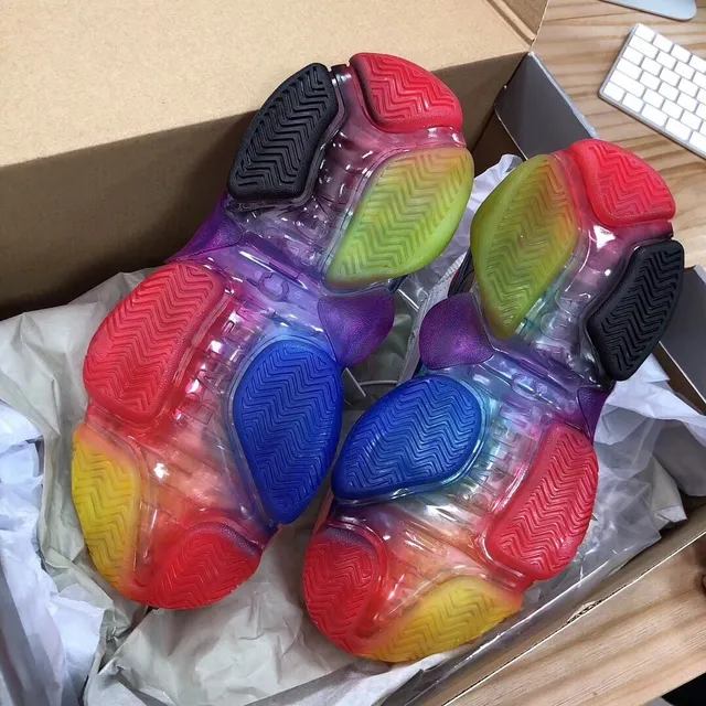 Balenciaga Triple S Rainbow Gradient Chunky Sneakers 5