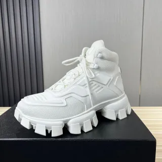 Balenciaga White High-Top Sole Chunky Sneakers