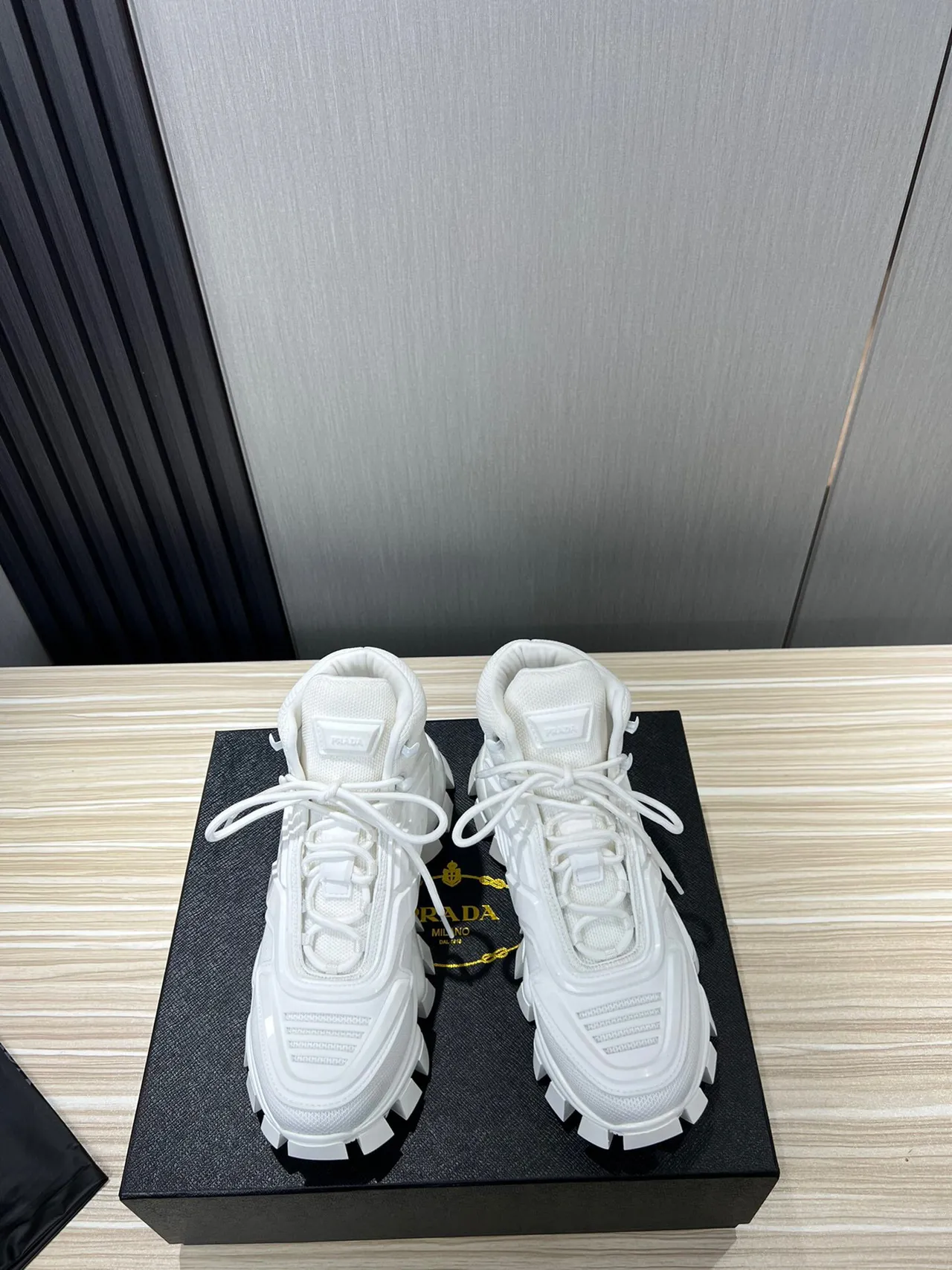 Balenciaga White High-Top Sole Chunky Sneakers 3