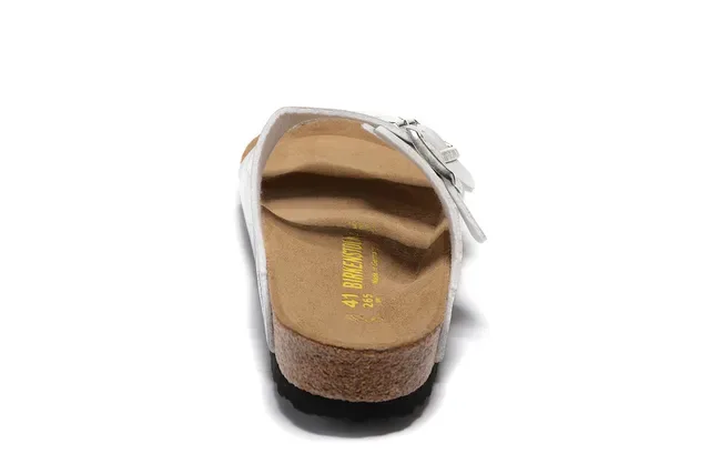 Sandales Birkenstock Arizona Argent Métallique Casual 5