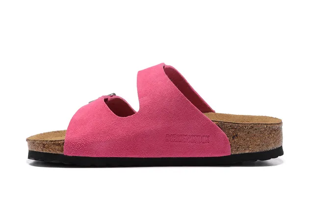 Birkenstock Arizona Sandalias Casual de Ante Rosa 5