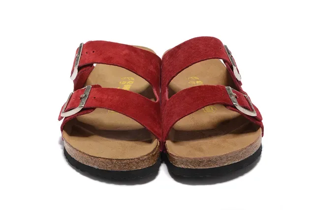 Birkenstock Arizona Red Suede Casual Sandals 2