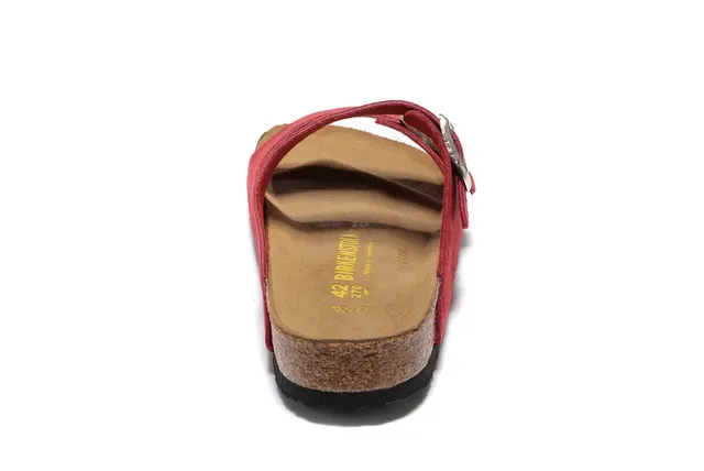 Birkenstock Arizona Red Suede Casual Sandals 4