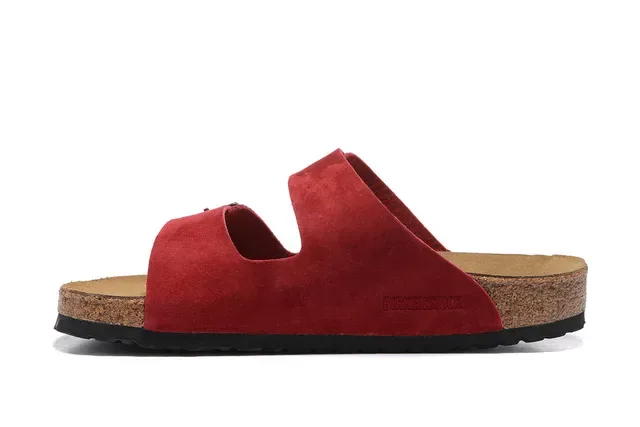 Birkenstock Arizona Red Suede Casual Sandals 5