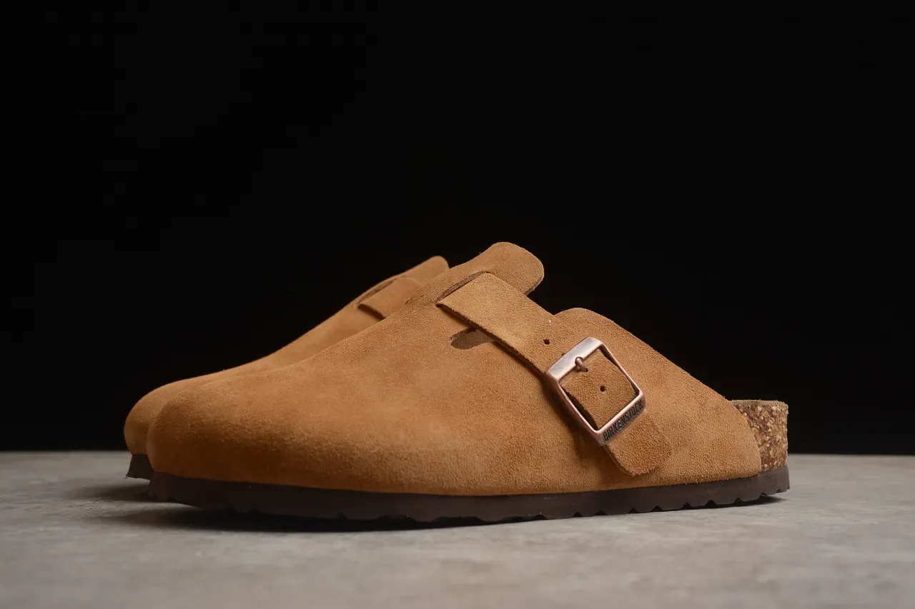 Birkenstock Arizona زلابية من السويد بلون بني 13