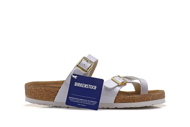 Birkenstock Arizona White Two-Strap Buckle Casual Sandals 2