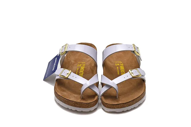 Birkenstock Arizona White Two-Strap Buckle Casual Sandals 3