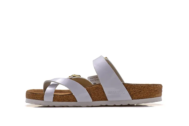 Birkenstock Arizona White Two-Strap Buckle Casual Sandals 4
