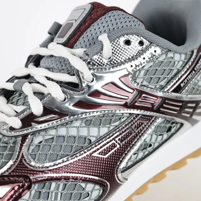 Bottega Veneta Andiamo Bordeaux Argenté Maille Lifestyle Sneakers 6