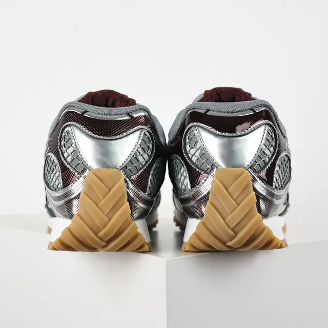 Bottega Veneta Andiamo Bordeaux Argenté Maille Lifestyle Sneakers 8