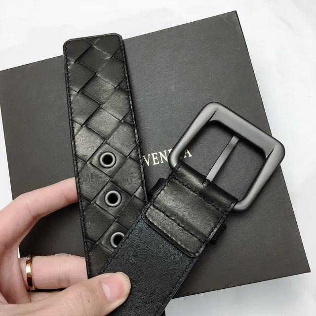 Bottega Veneta Cassette Preto Intrecciato Cinto de couro 7