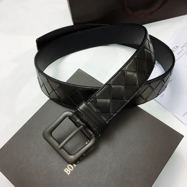 Bottega Veneta Cassette Preto Intrecciato Cinto de couro 9