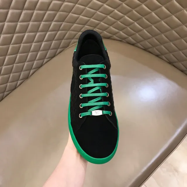 Bottega Veneta Cassette Intrecciato Negro y Verde Zapatillas Lifestyle 4