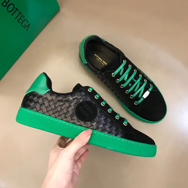 Bottega Veneta Cassette Intrecciato Negro y Verde Zapatillas Lifestyle 6