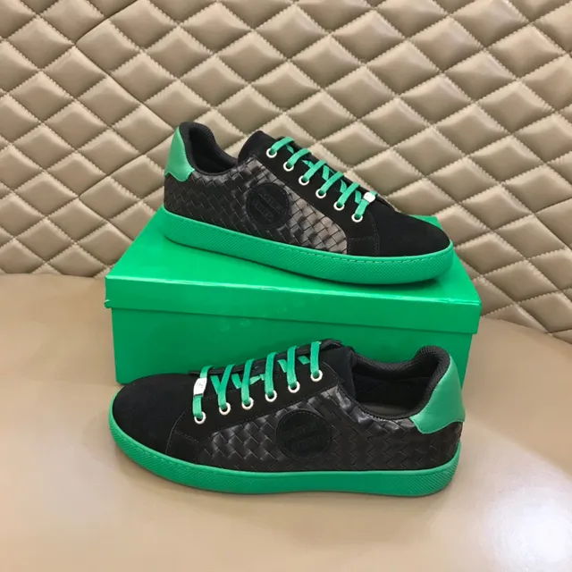 Bottega Veneta Cassette Intrecciato Negro y Verde Zapatillas Lifestyle 7