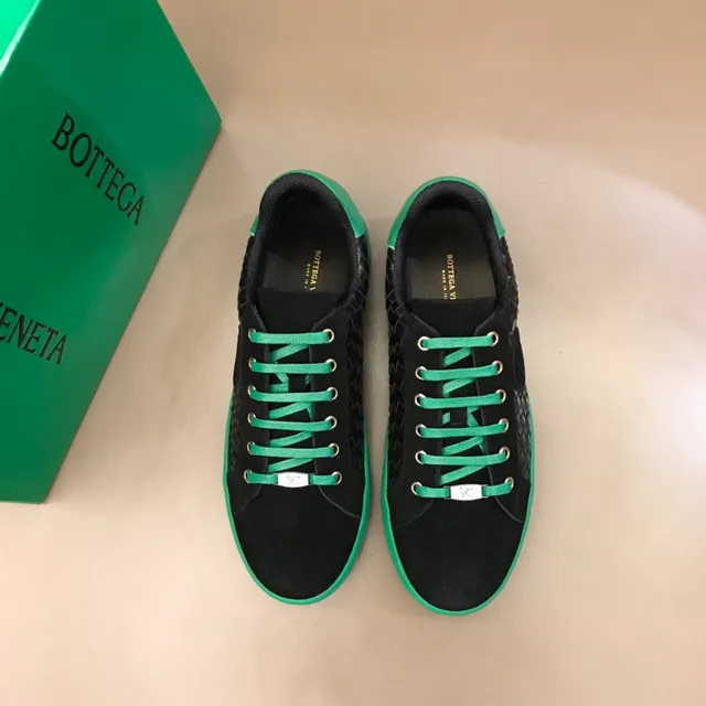 Bottega Veneta Cassette Intrecciato Negro y Verde Zapatillas Lifestyle 9