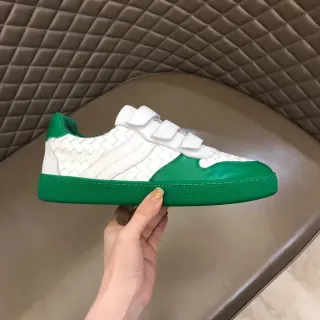 Bottega Veneta Cassette Sneaker White and Green Lifestyle Sneakers